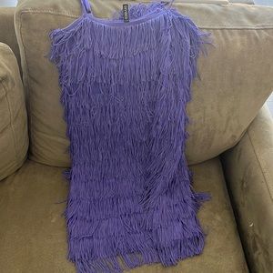 Periwinkle flapper dress